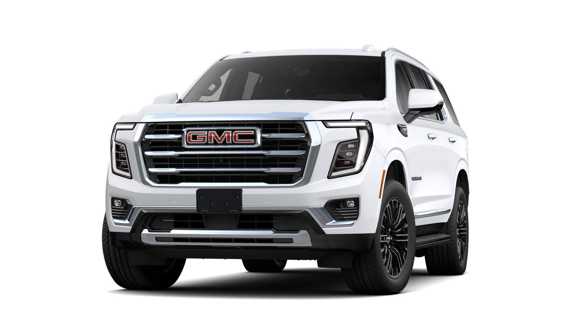 2026 GMC Yukon Elevation in Summit White — front three-quarter view