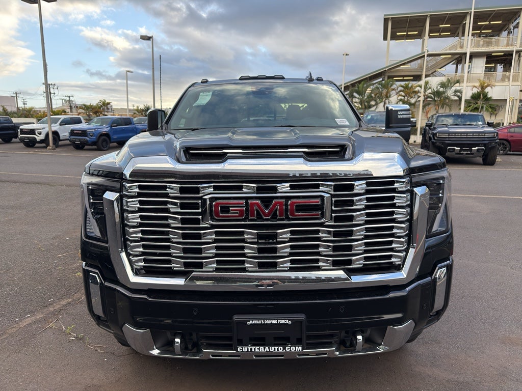 2026 GMC Sierra 2500 HD Denali in Onyx Black — front three-quarter view