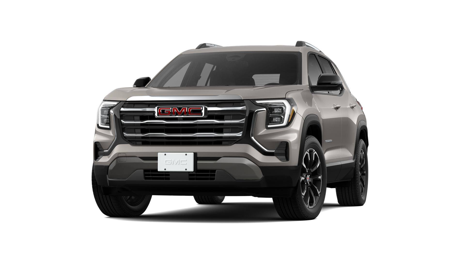 2026 GMC Terrain Elevation in Riverstone Metallic — front three-quarter view