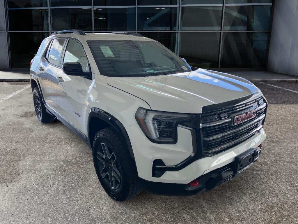 2026 GMC Terrain AT4 in Summit White — front three-quarter view