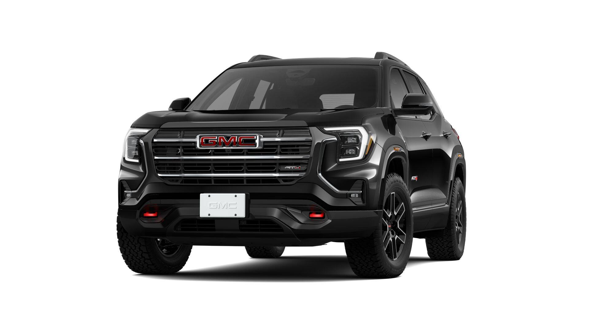 2026 GMC Terrain AT4 in Ebony Twilight Metallic — front three-quarter view