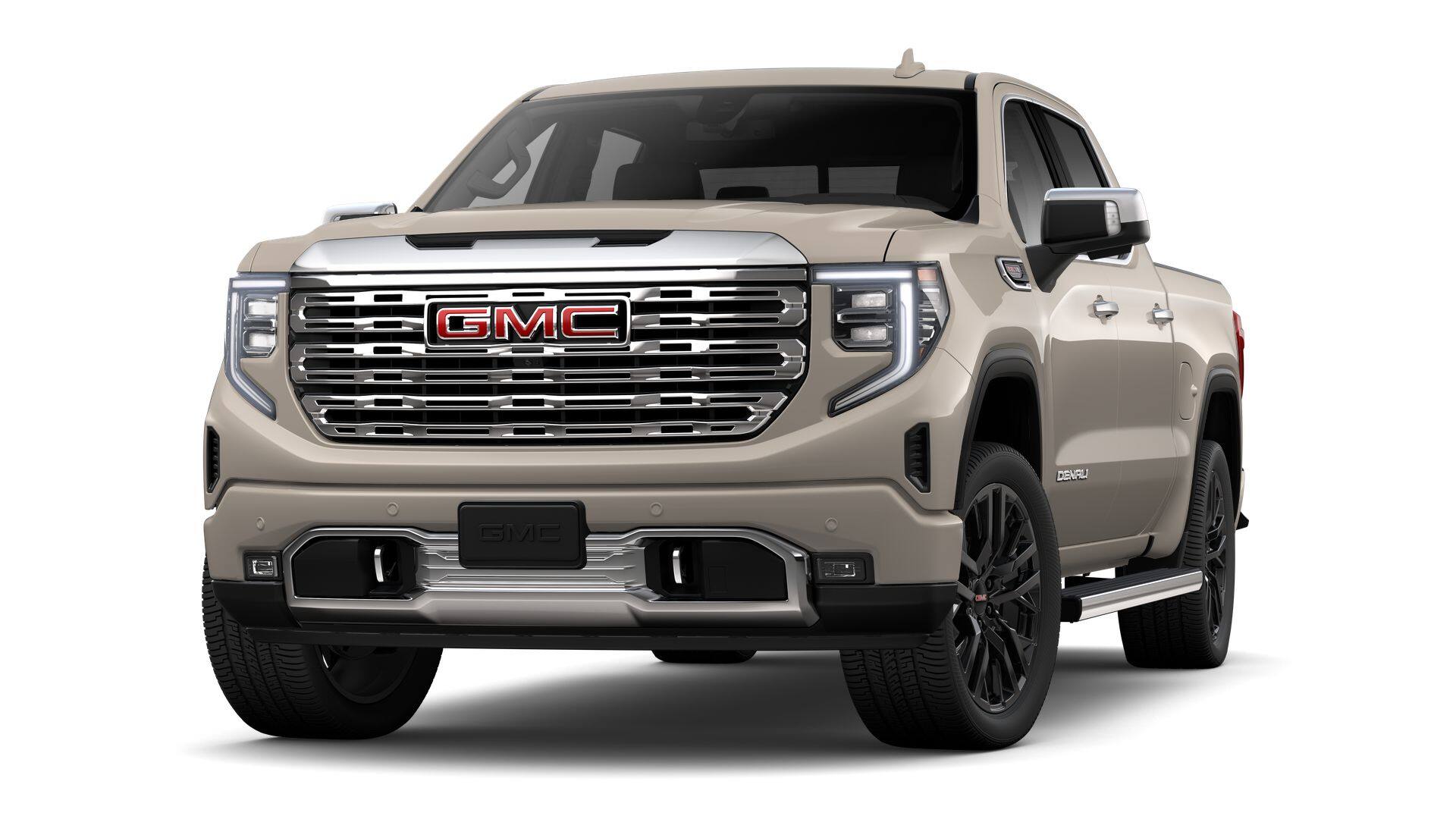 2026 GMC Sierra 1500 Denali in Coastal Dune — front three-quarter view